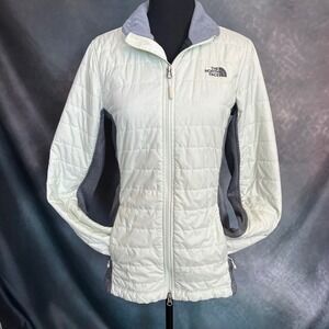 The North Face Thermoball Hybrid Eco Jacket Pale Mint‎ Green Gray Sides Size S